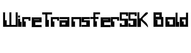 WireTransferSSK Bold font preview