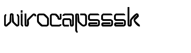 WiroCapsSSK font preview