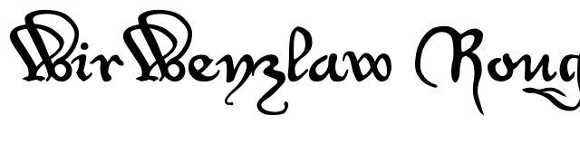 WirWenzlaw Rough font preview