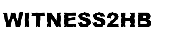 Witness2HB font preview