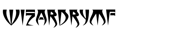 WizardryMF font preview