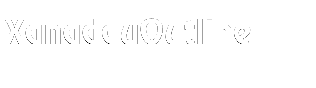 XanadauOutline font preview