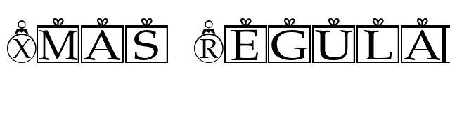 Xmas Regular font preview