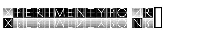 Xperimentypo Nr1 font preview