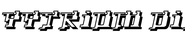 Yytrium Dioxide font preview